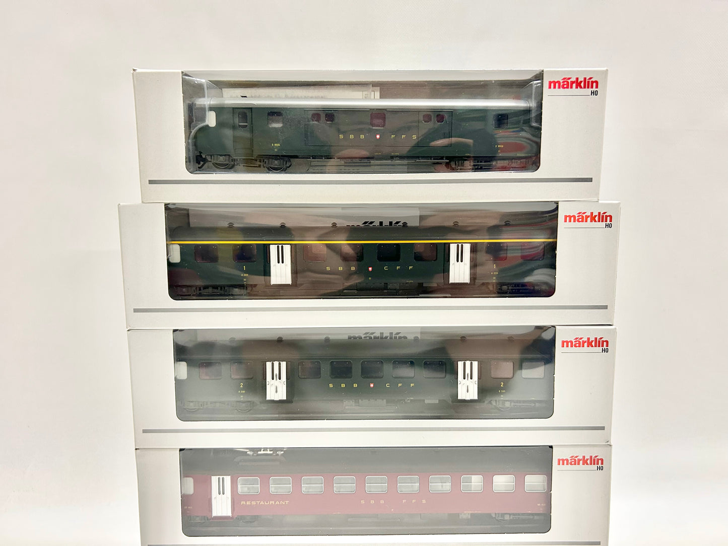 Märklin 43400 43370 43380 43360 43390 Leichtschnellzugwagen Personenwagen SBB AC H0