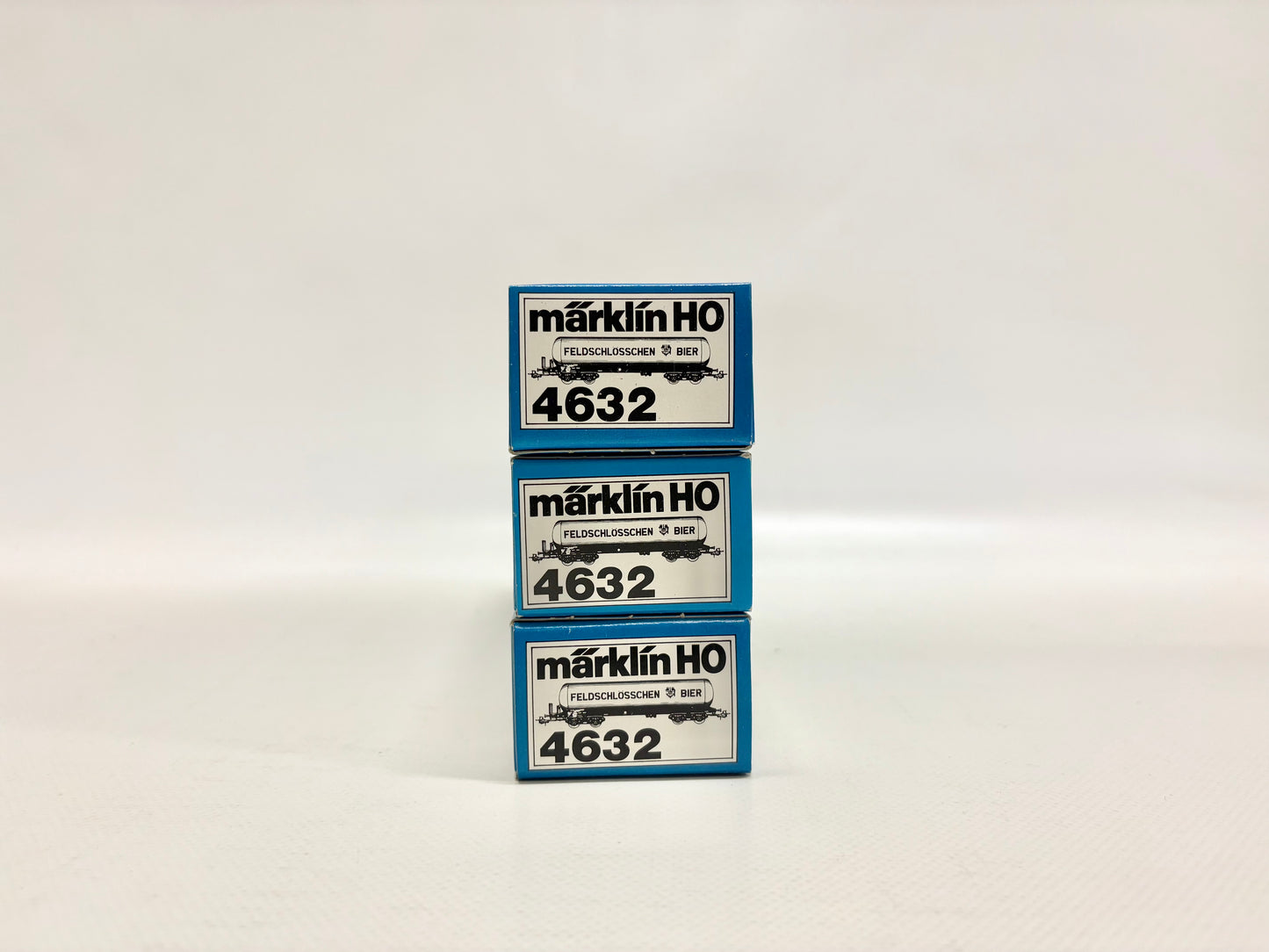 Märklin 3x 4632 Wagen-Set Kesselwagen "Feldschlösschen Bier" SBB AC H0