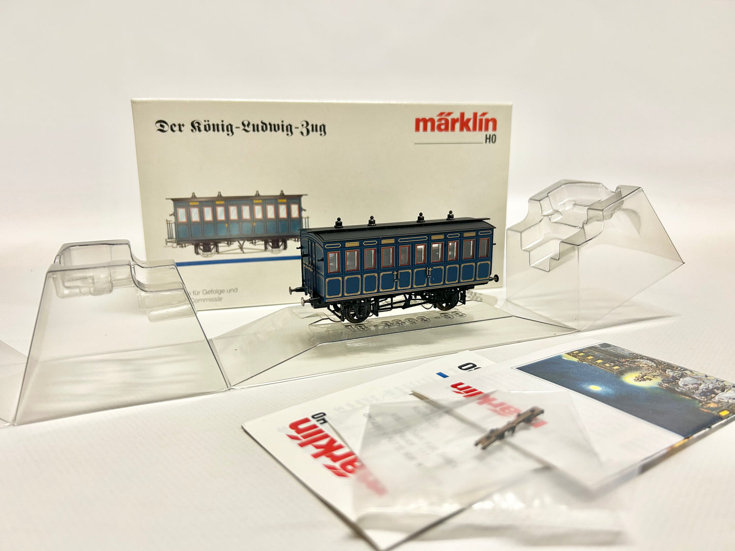 Märklin 4x 4398 2880 King Ludwig Train Passenger Car H0