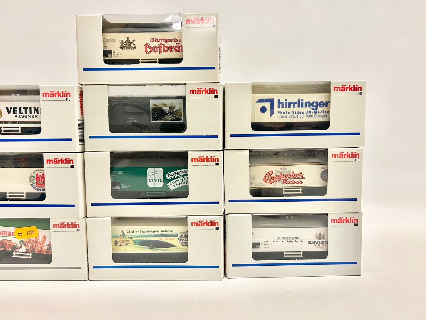 Märklin 10x freight car advertising car set H0