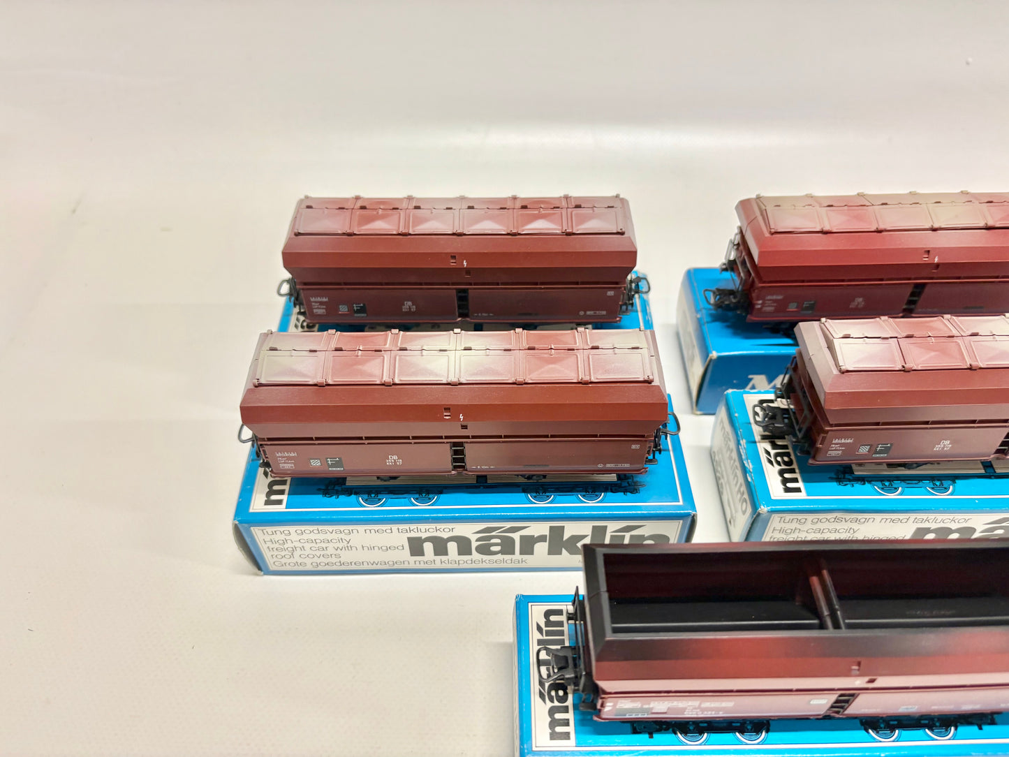 Märklin 4626 & 4624 5x Großgüterwagen DB AC H0
