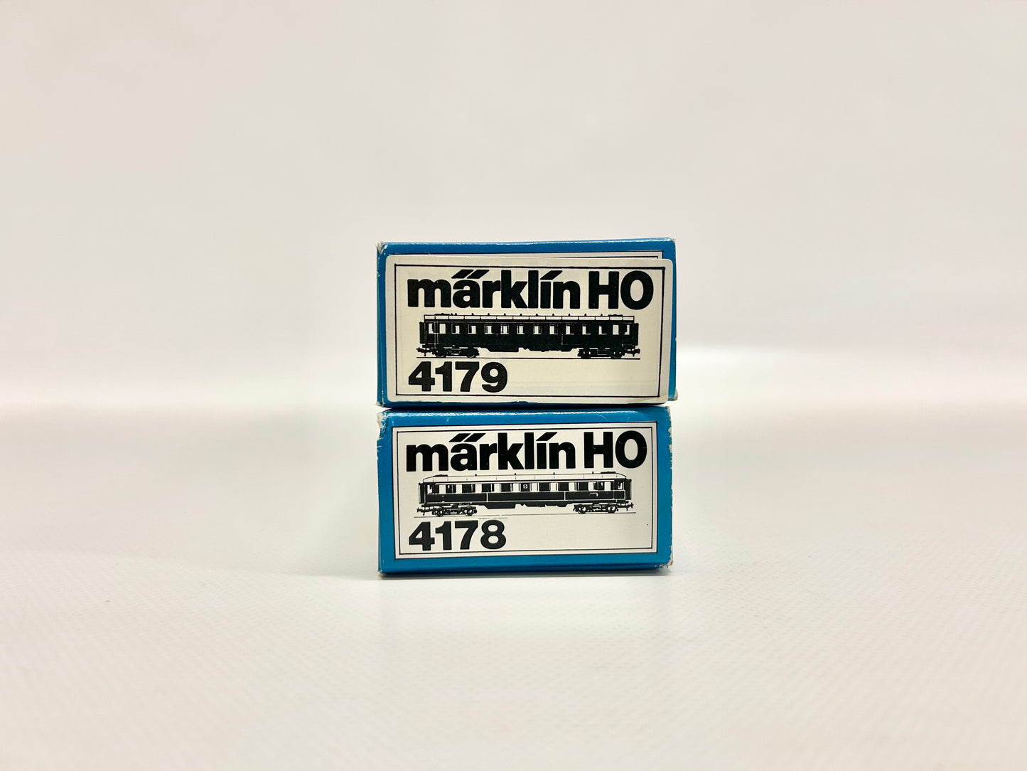 Märklin 4179 & 4178 Schwedische Personenwagen SJ AC H0