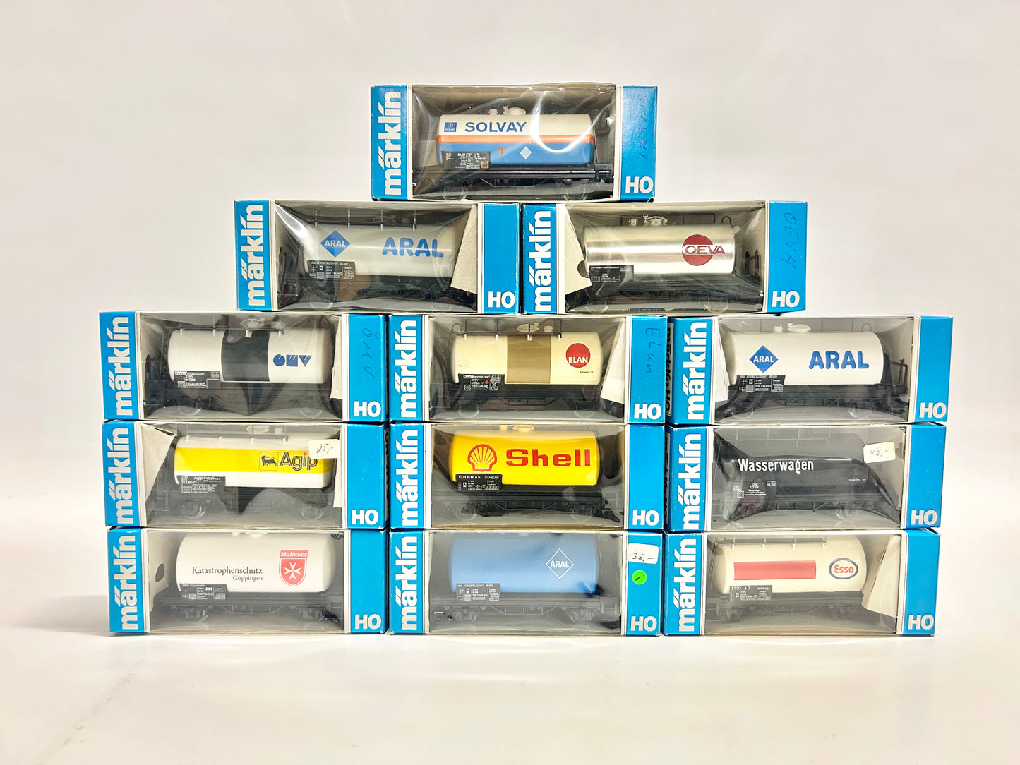 Märklin 12x Kesselwagen Güterwagen Konvolut H0