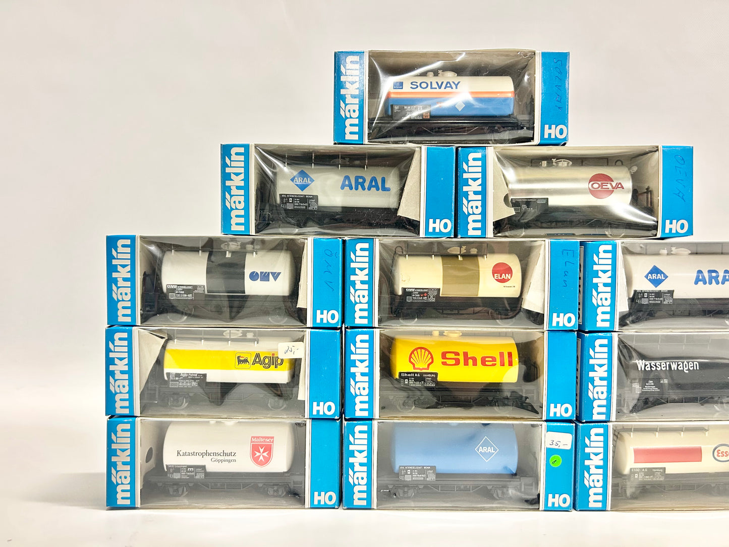 Märklin 12x Kesselwagen Güterwagen Konvolut H0