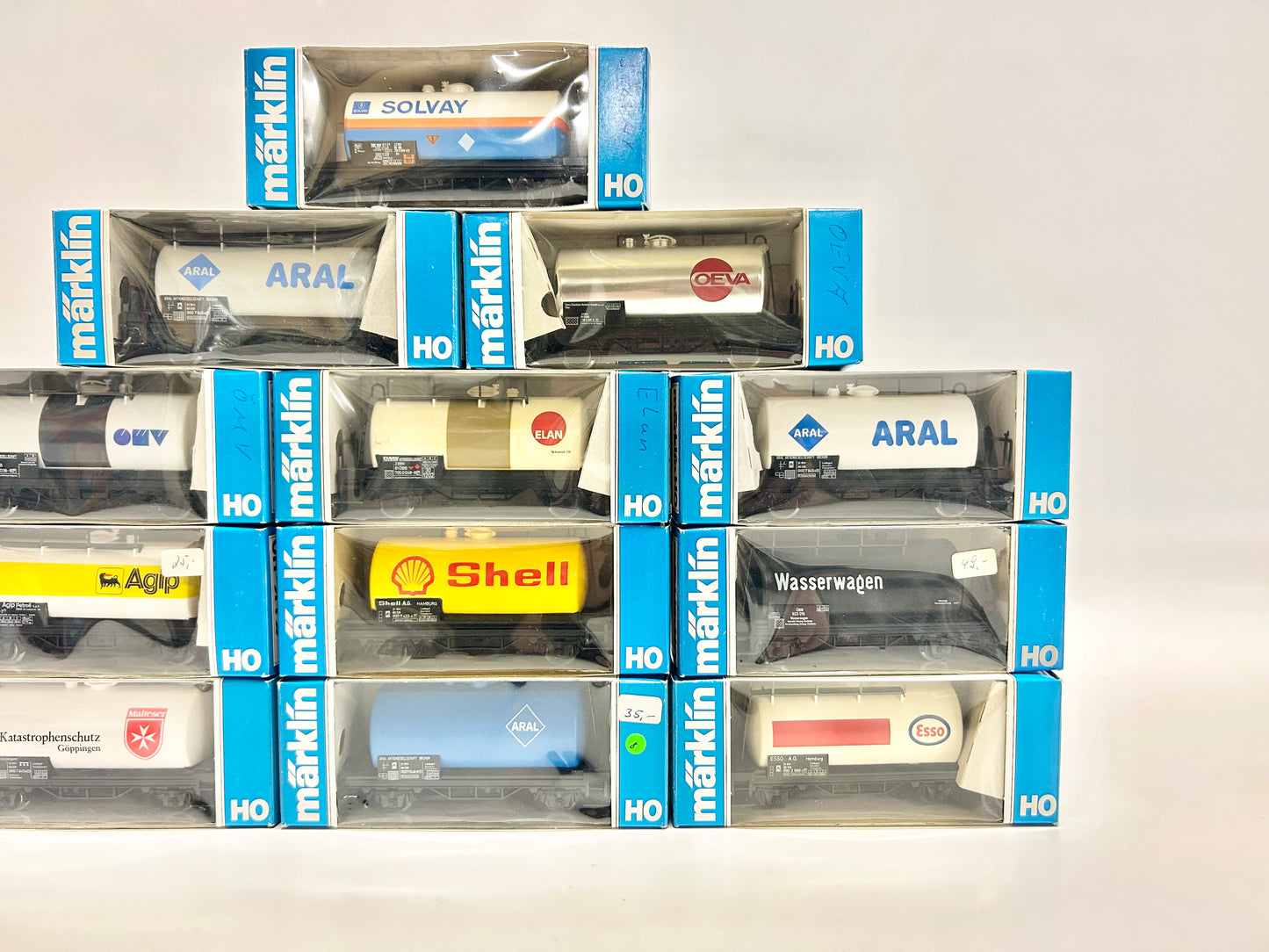 Märklin 12x Kesselwagen Güterwagen Konvolut H0