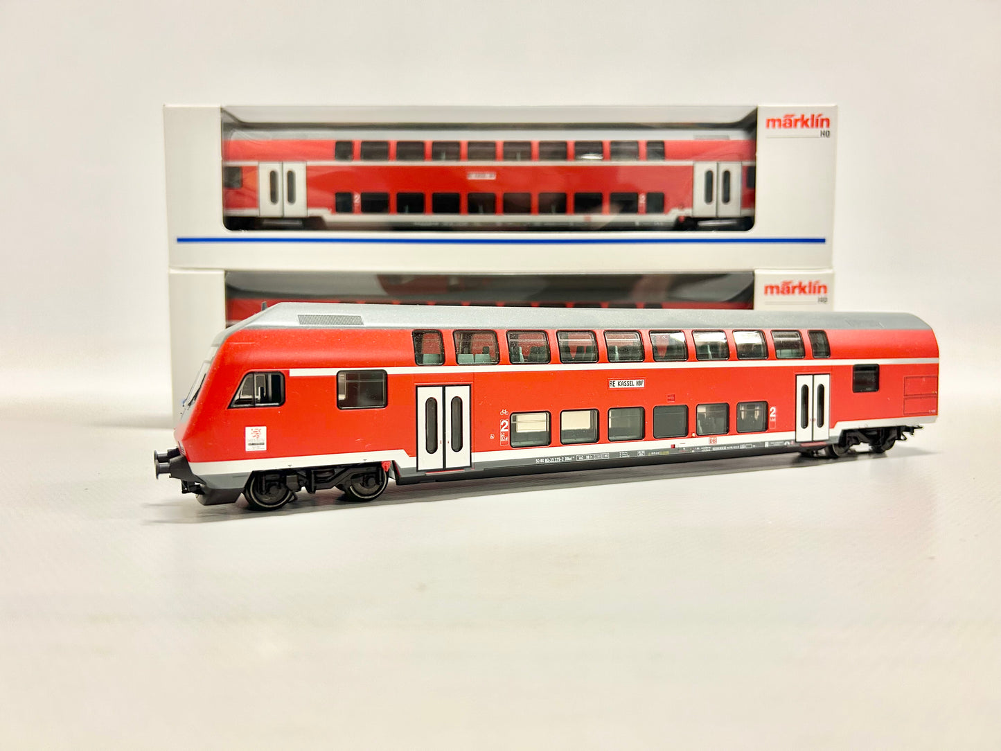 Märklin 43584 43586 43585 3x Doppelstockwagen inkl. Steuerwagen DB AC H0