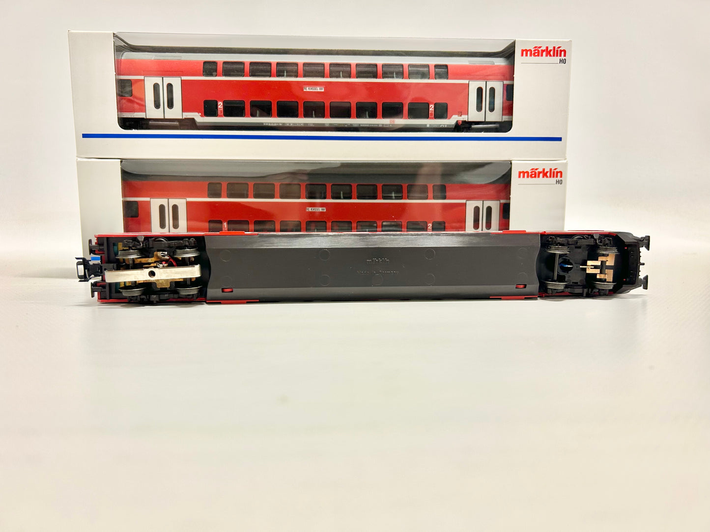 Märklin 43584 43586 43585 3x Doppelstockwagen inkl. Steuerwagen DB AC H0