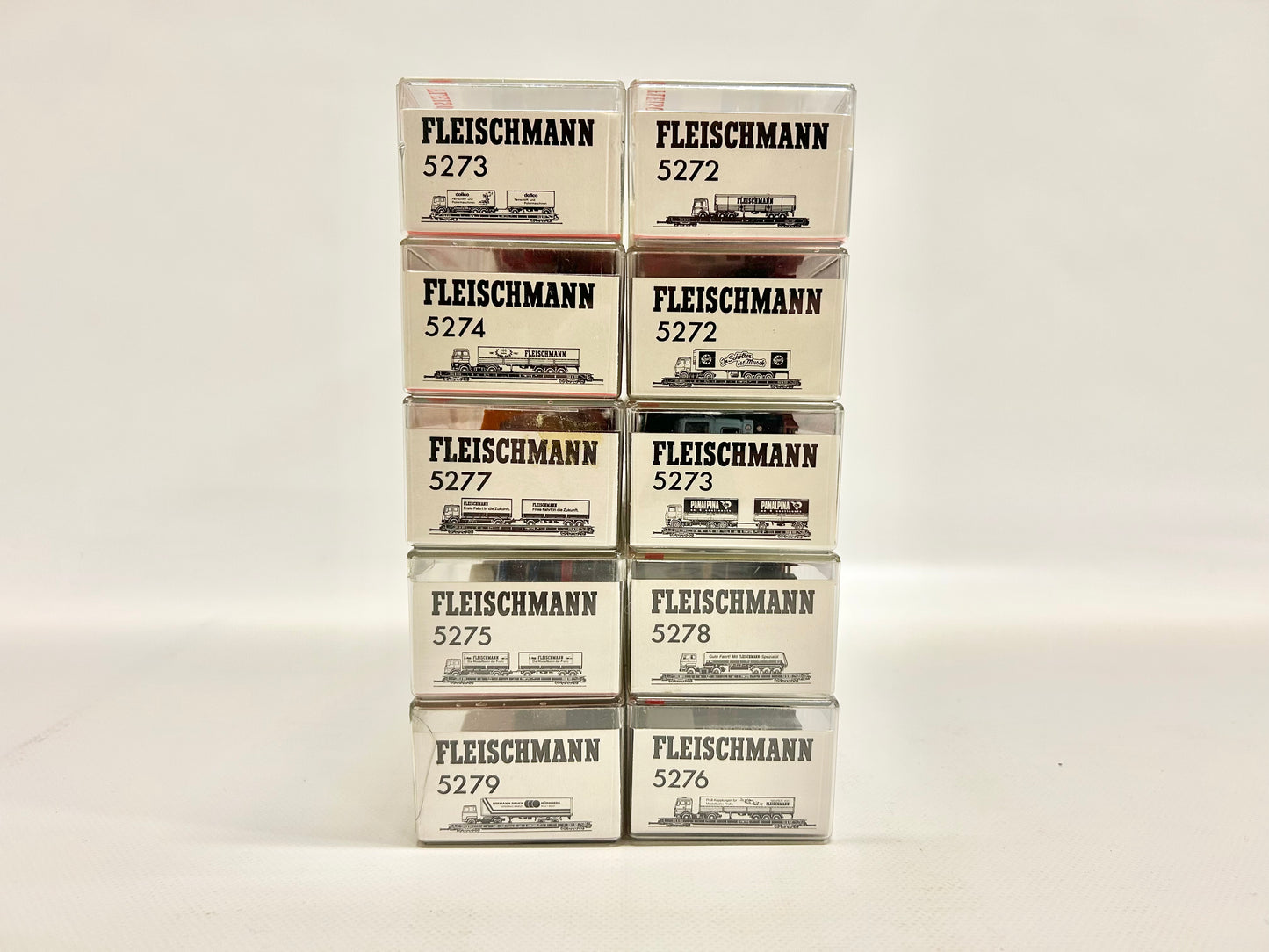 Fleischmann 10x Güterwagen Rollende Landstraße Konvolut H0