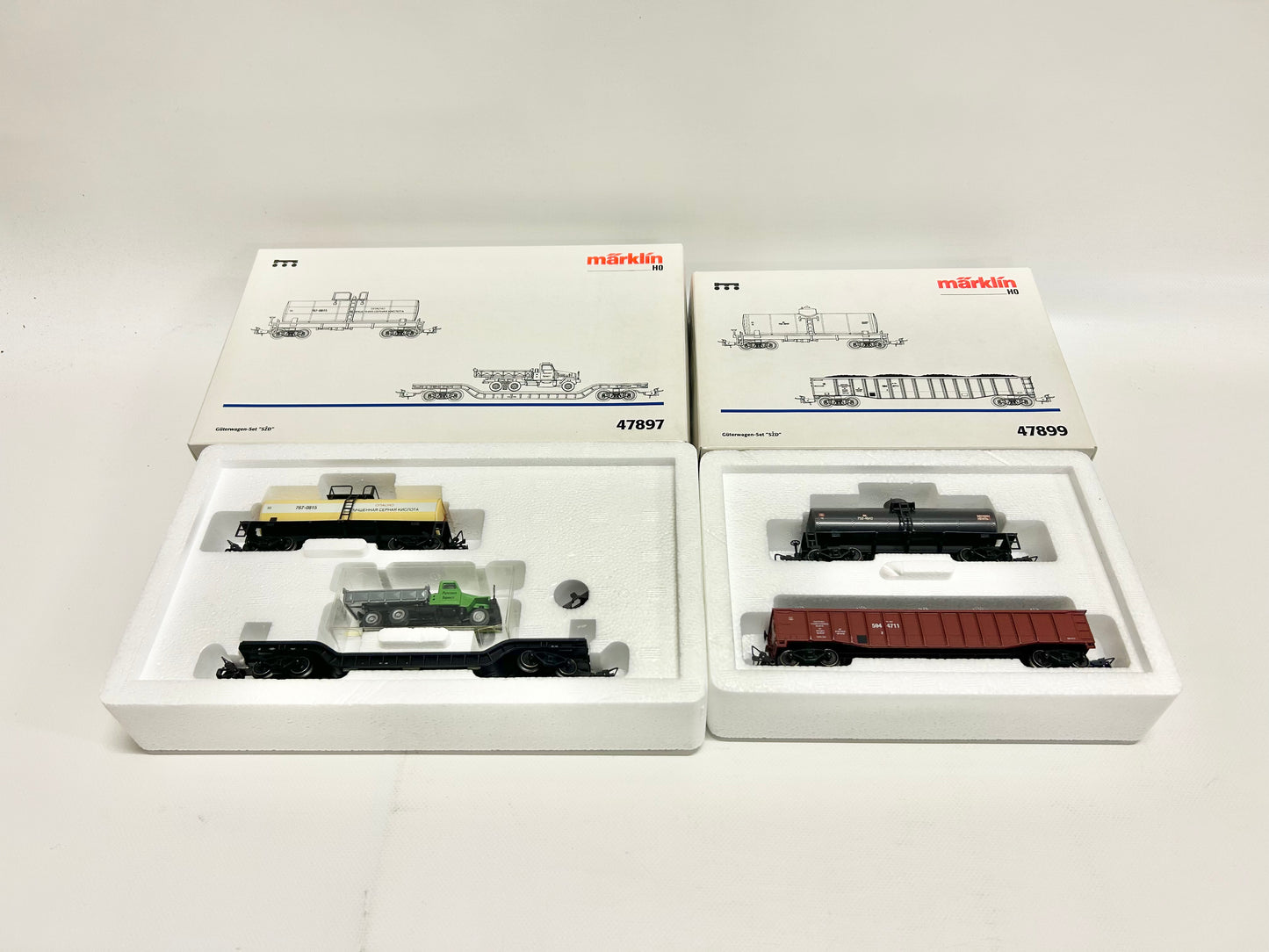 Märklin 47897 & 47899 Wagen-Sets Güterwagen der SZD H0