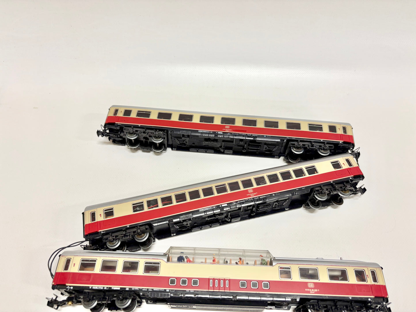 Märklin 4095 4096 usw. Personenwagen mit Innenbeleuchtung TEE DB AC H0