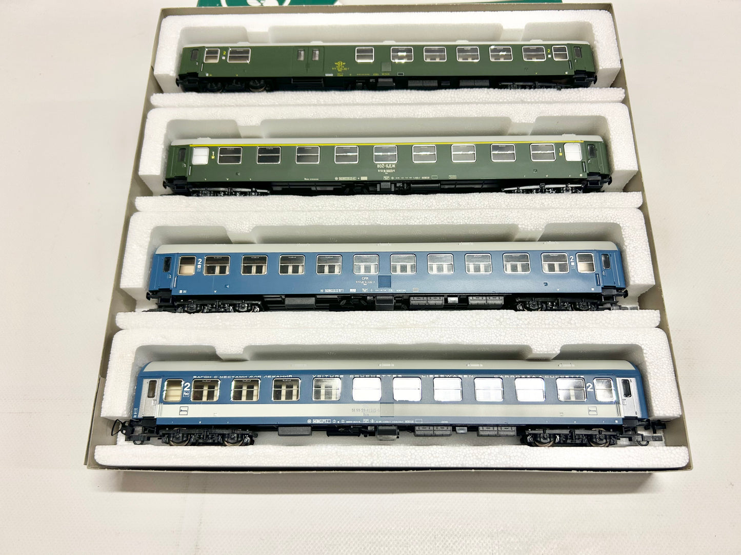 Sachsenmodelle Wagen-Set 14009 Balkan-Express Personenzug H0