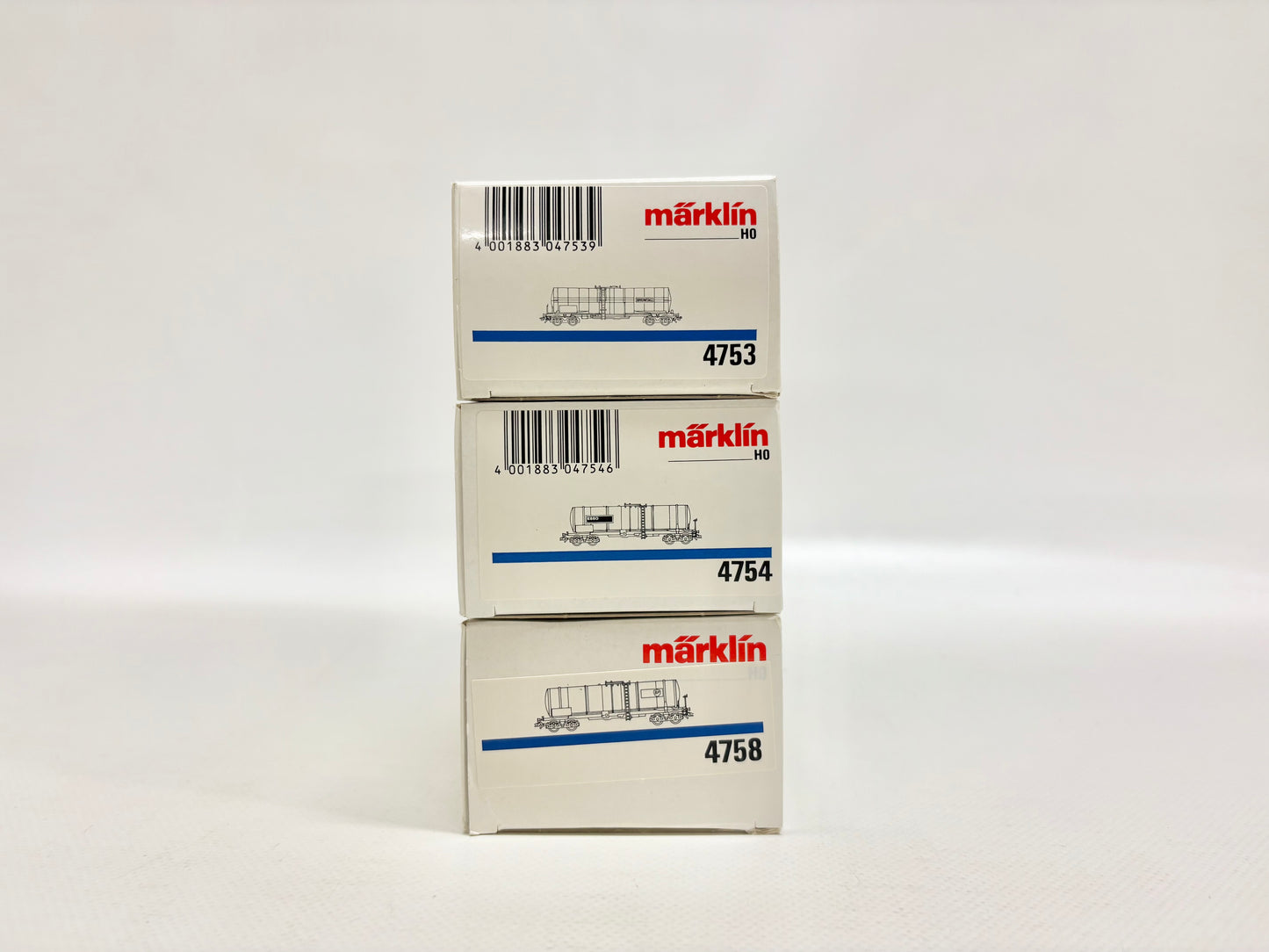 Märklin 4753 4754 4758 Kesselwagen DB AC H0