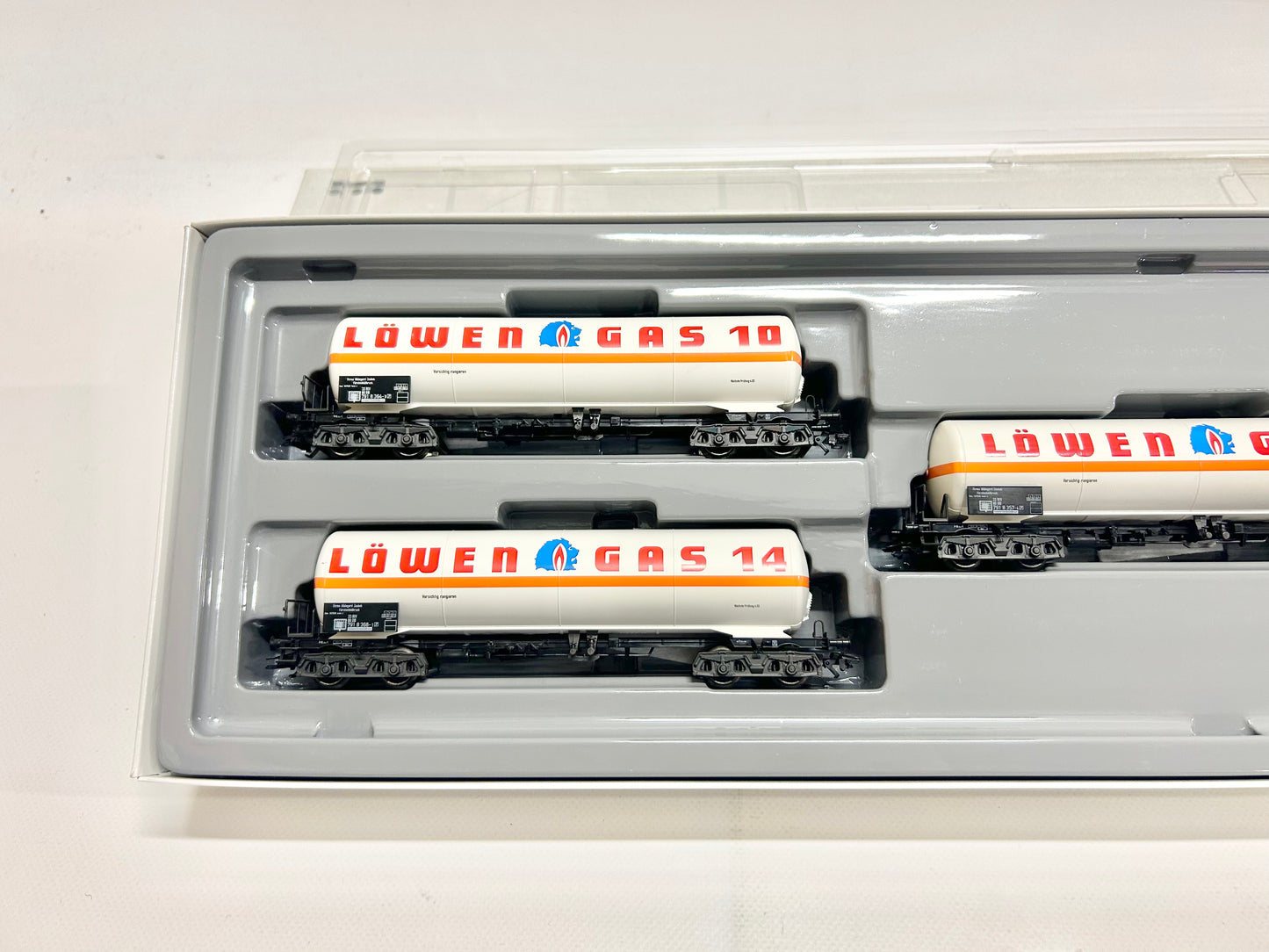 Märklin 4798 Wagen-Set Kesselwagen Löwen-Gas Güterwagen H0