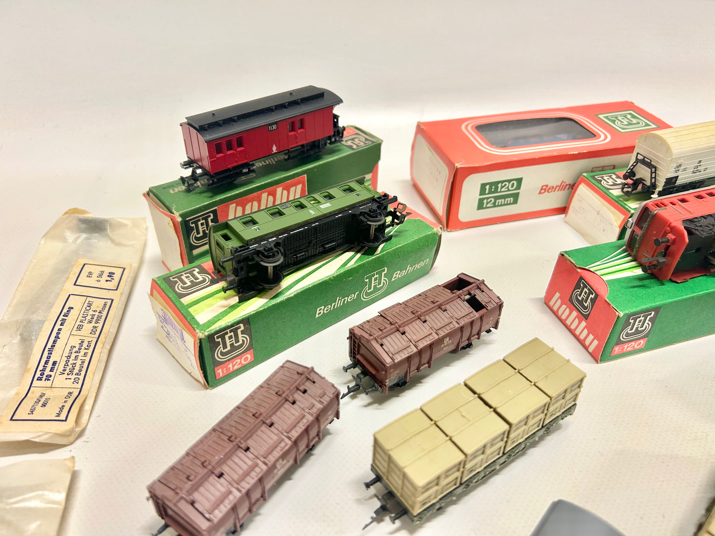 BTTB Spur TT Konvolut mit 2x Diesellok Personen & Güterwagen DR DDR
