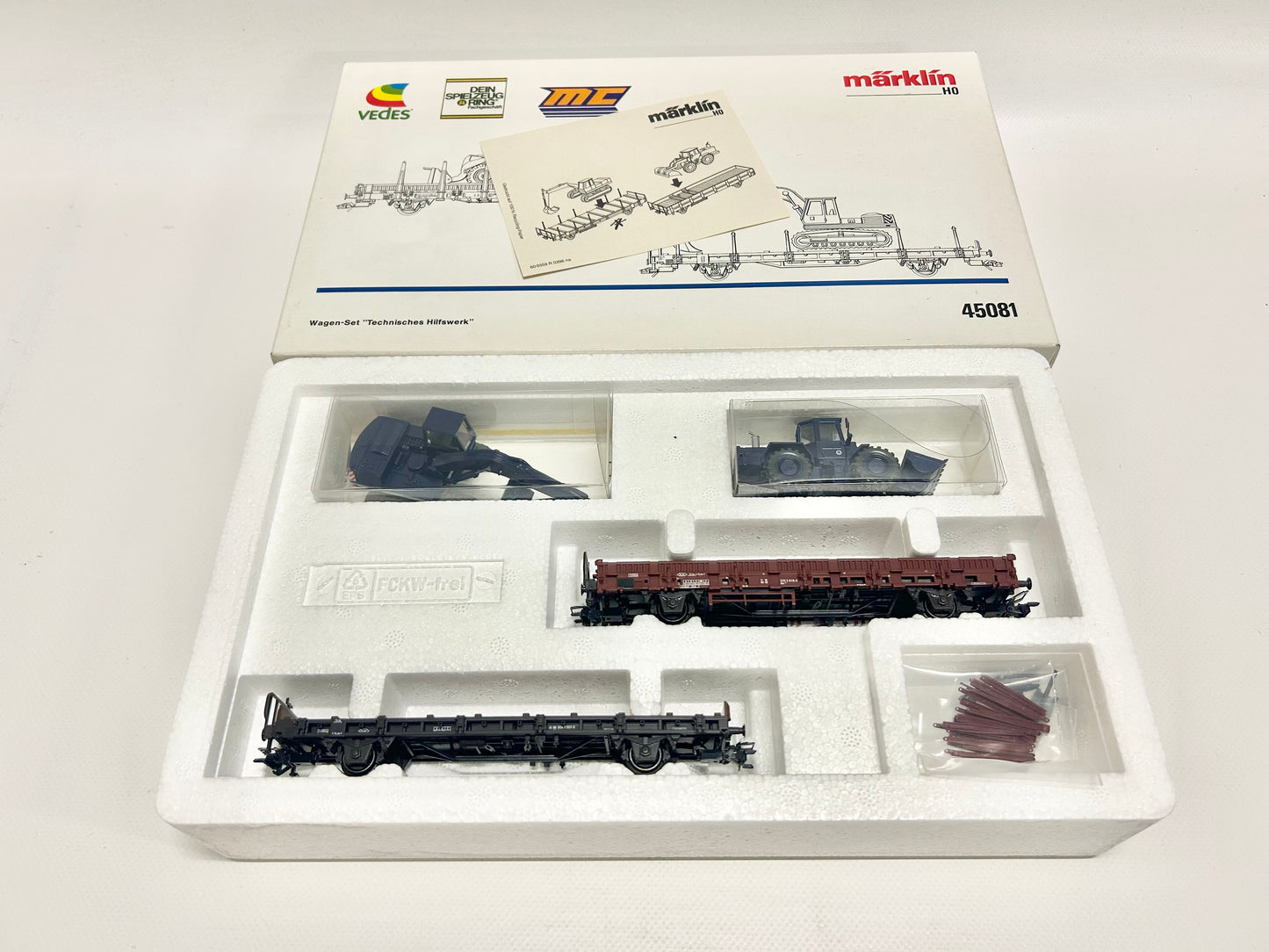 Märklin 45081 Wagen-Set "Technisches Hilfswerk" Güterwagen DB AC H0