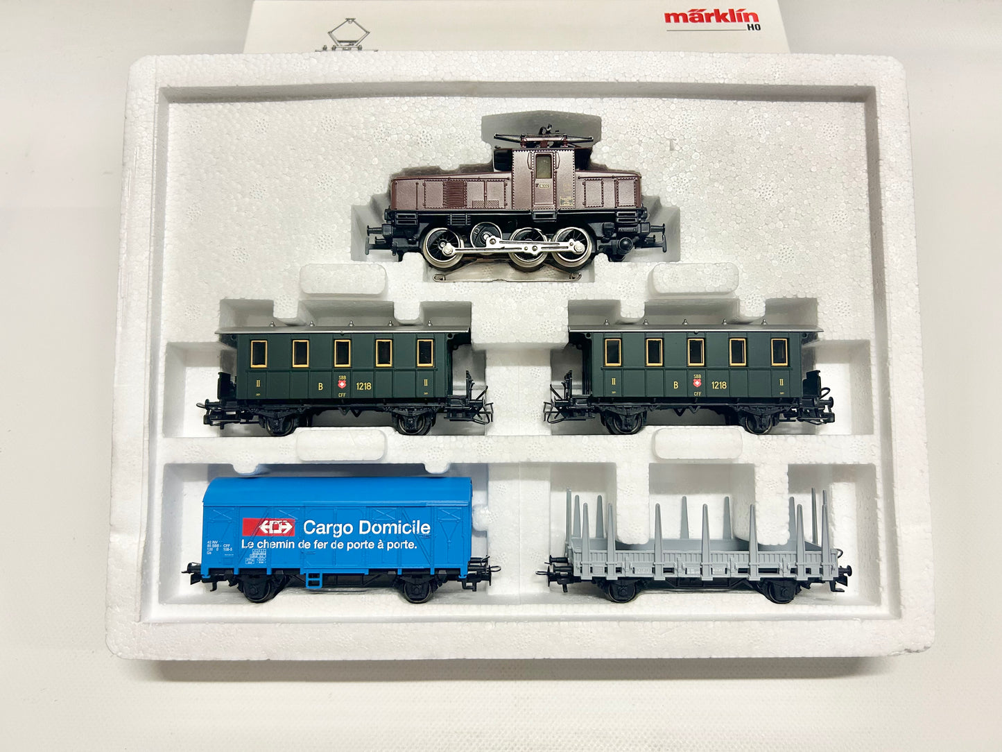 Märklin 28722 Zugpackung "Schweiz" mit E-Lok Ee 3/3 SBB AC H0