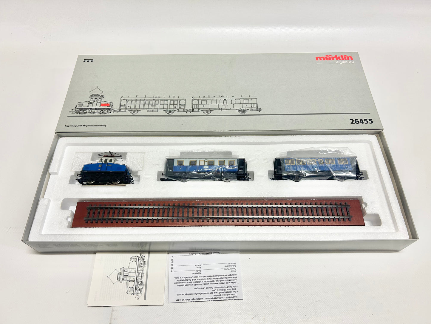 Märklin 26455 Zugpackung "MHI-Mitgliederversammlung" E-Lok GLAG 2000 AC H0