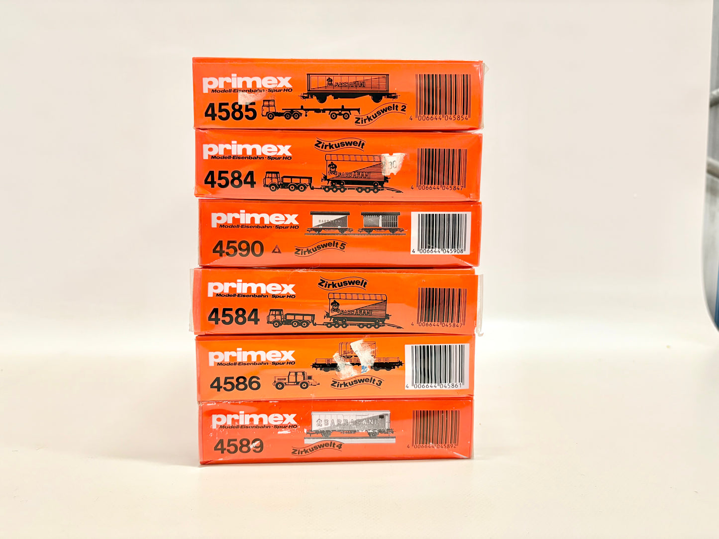 Primex 4585 4584 4590 4586 4589 6x Zirkus Sarrasani Wagen-Set AC H0