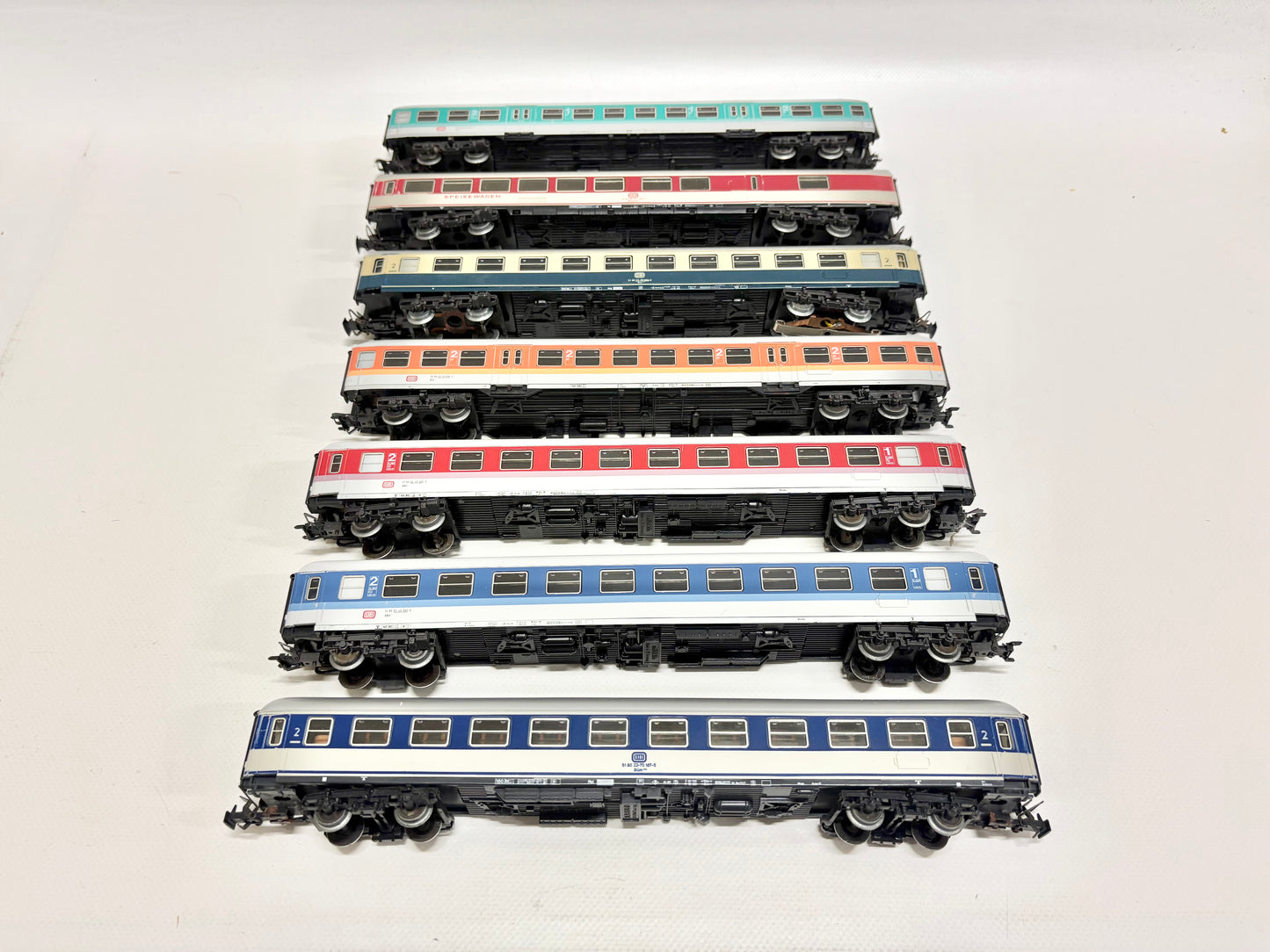 Märklin 7x Personenwagen Schnellzugwagen Konvolut DB AC H0