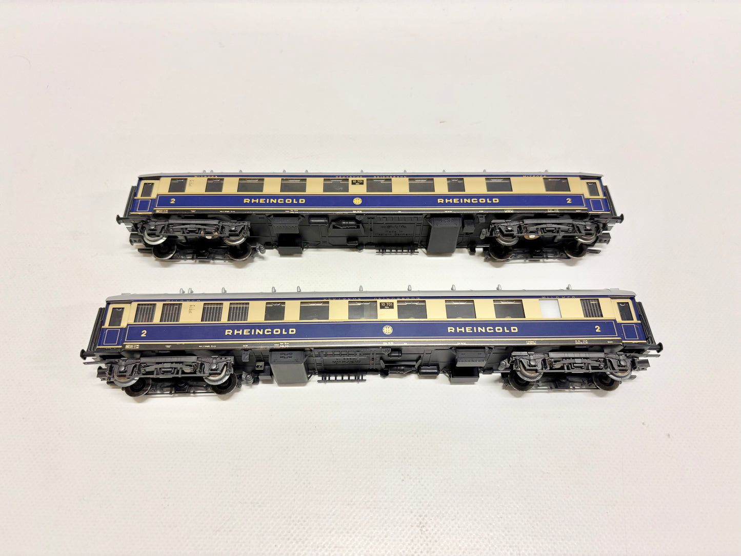 Märklin 2x Personenwagen RHEINGOLD aus Wagen-Set 4228 DRG AC H0