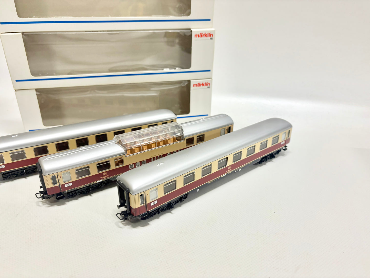 Märklin 4090 4085 3x TEE-Personenwagen DB AC H0