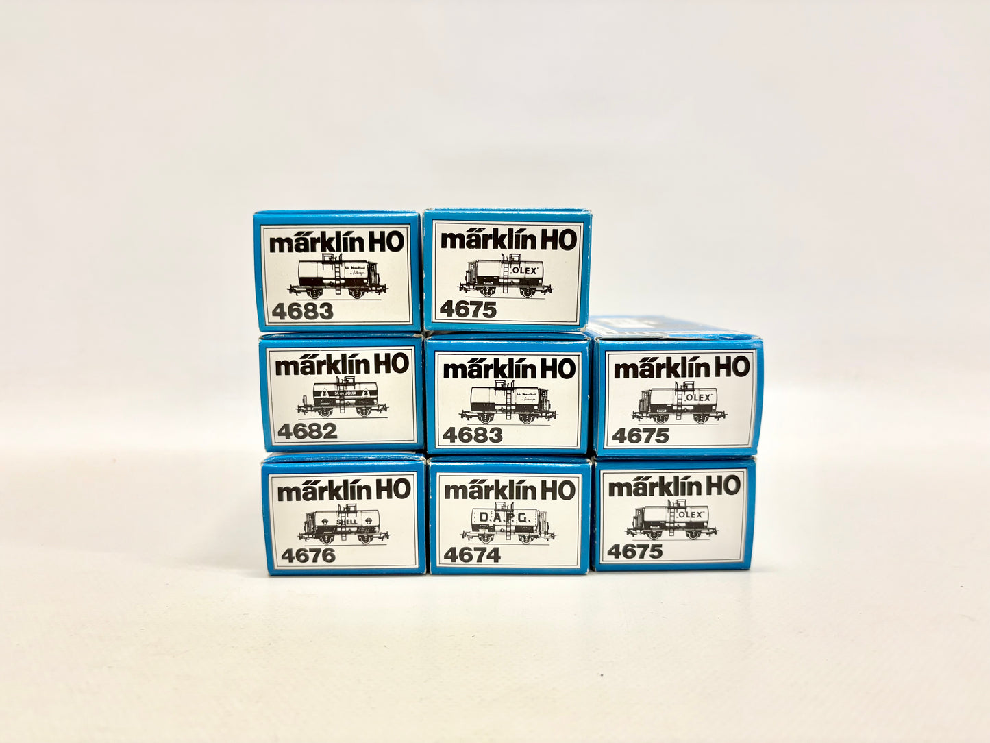 Märklin 4683 4682 4676 4675 4674 8x Kesselwagen DR AC H0