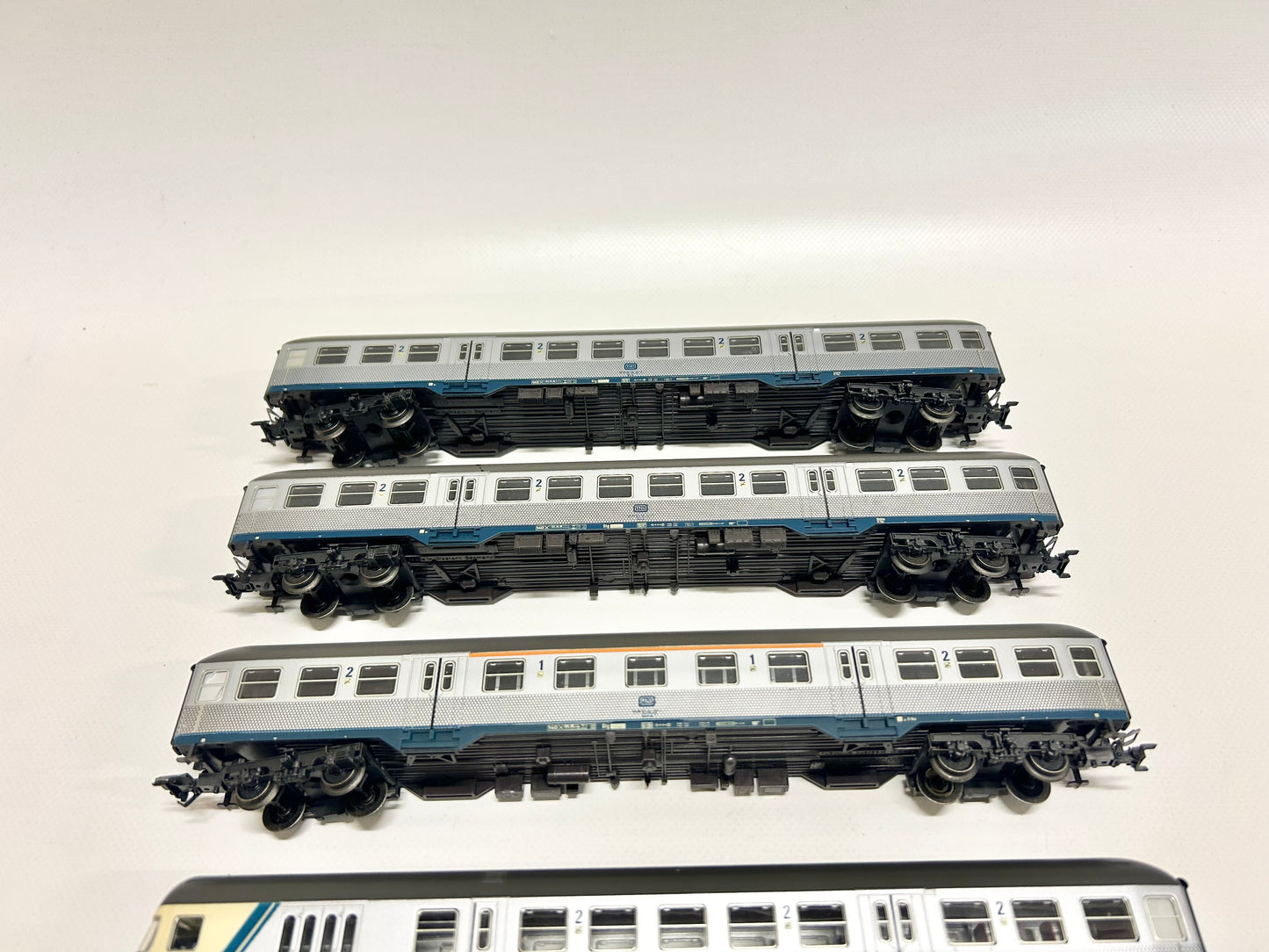 Märklin 4x Silberlinge Personenwagen inkl. Steuerwagen H0