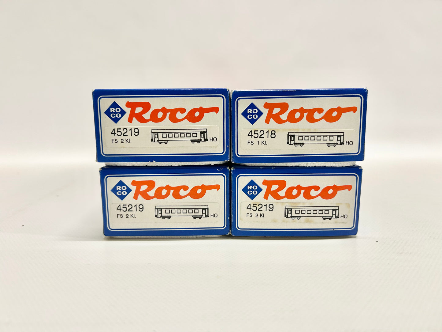 Roco 45219 45218 4x Italienische Personenwagen Konvolut H0