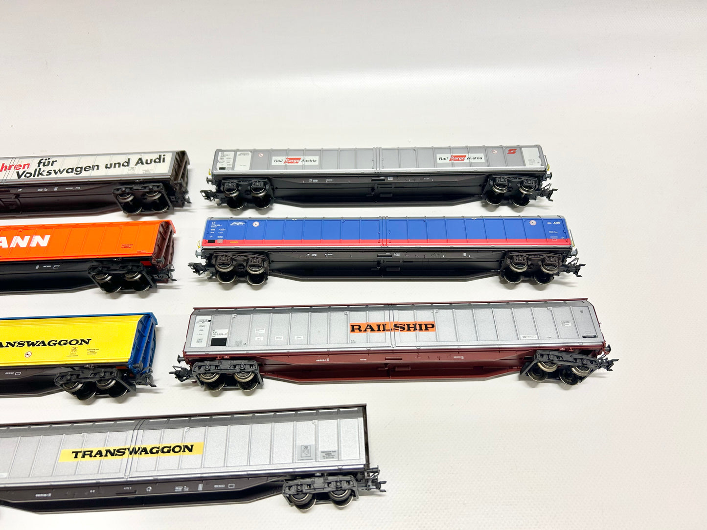 Märklin 7x Schiebewandwagen Güterwagen H0