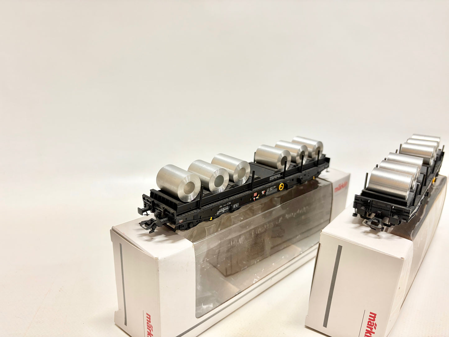Märklin 00778-03 2x Schwerlastwagen mit Coil DB AC H0
