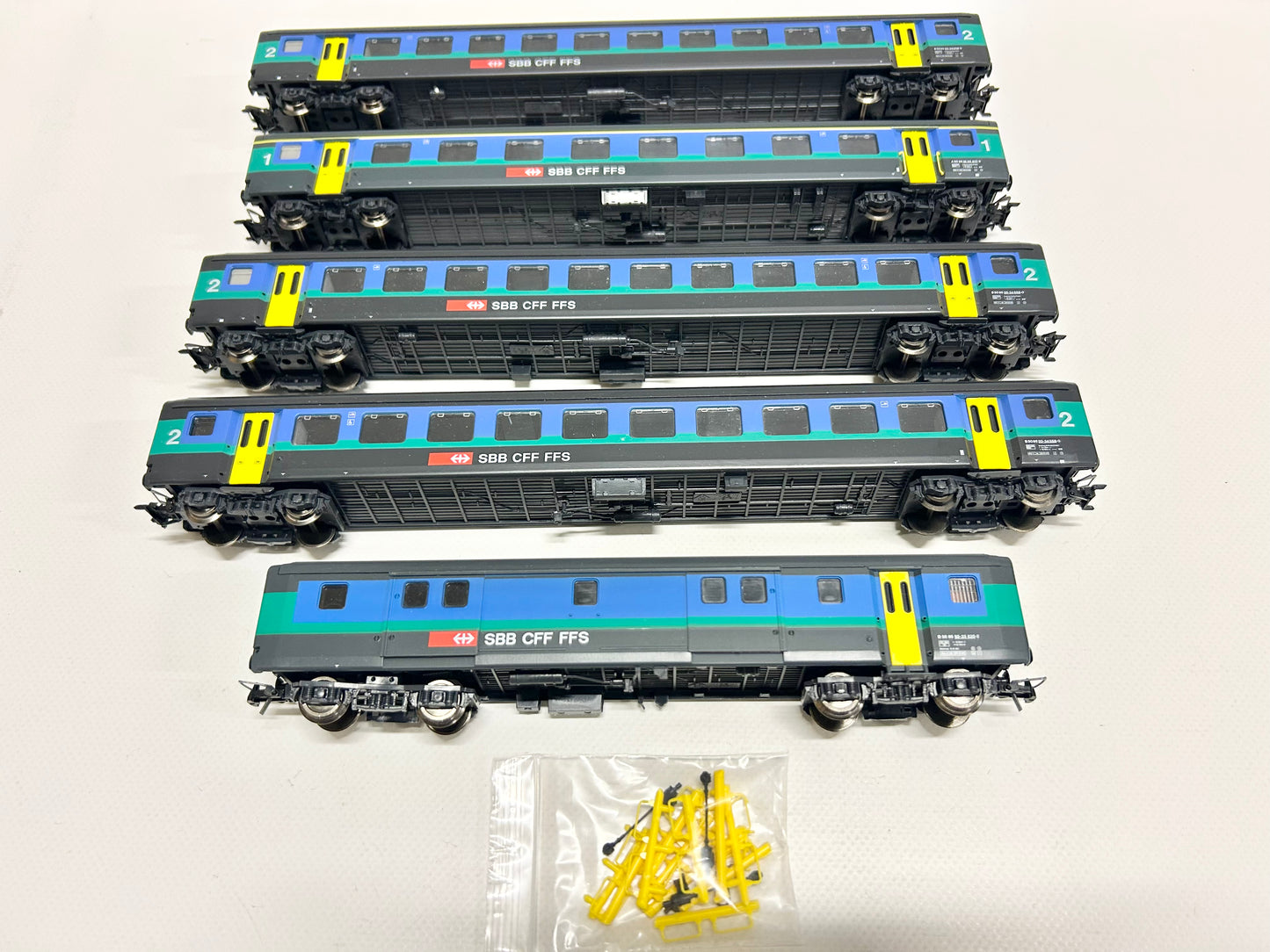 Roco 44496 usw. SBB Interregio-Einheitswagen Konvolut H0