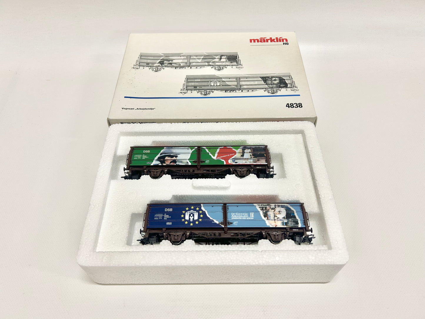Märklin 4838 Wagen-Set Dänische Güterwagen DSB AC H0