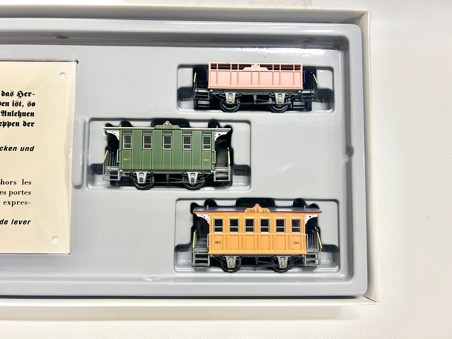 Märklin 43471 Wagen-Set Spanisch Brötli-Bahn "Der erste Zug der Schweiz" AC H0