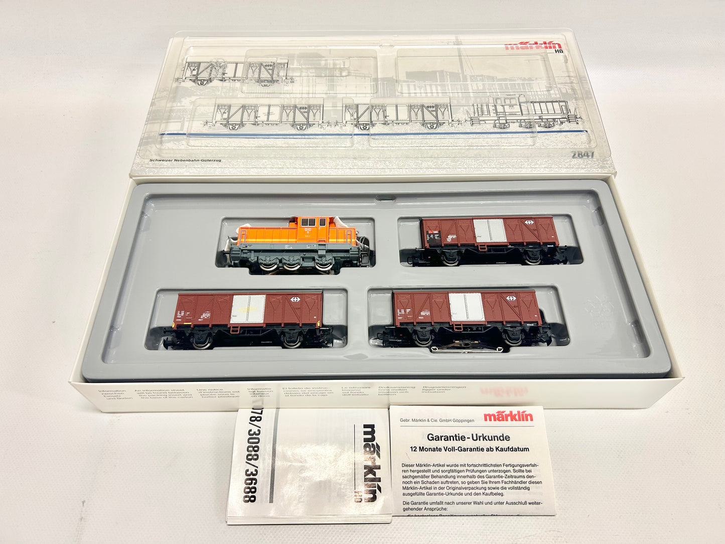Märklin 2847 Zugpackung Schweizer Nebenbahn-Güterzug SBB AC H0