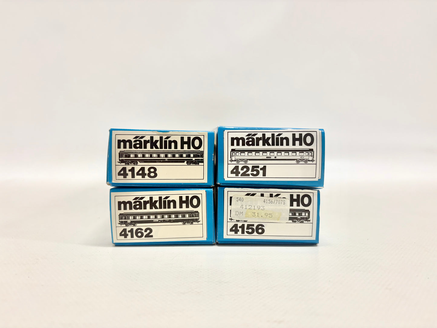 Märklin 4148 4162 4251 4156 Wagen-Set Personenwagen Eurofima AC H0