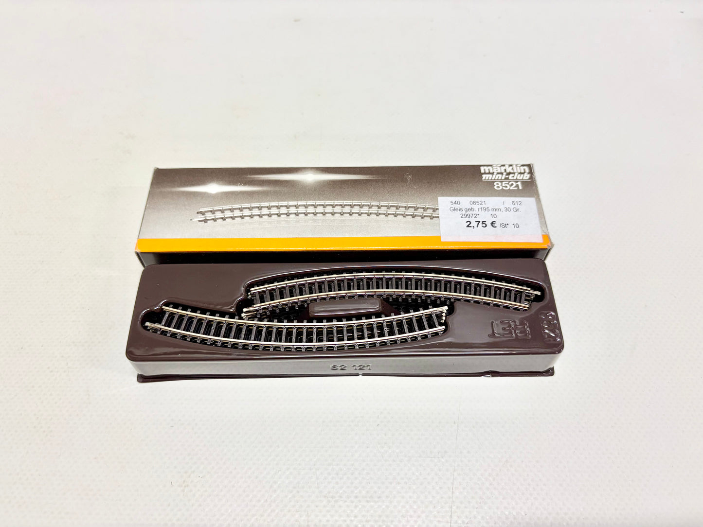 Märklin 8521 10x gebogenes Gleisstück Spur Z