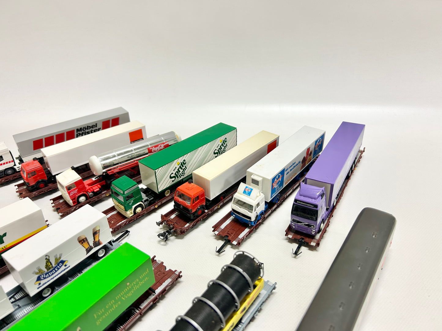 Märklin 12x LKW-Transportwagen Rollende Landstraße Güterwagen H0
