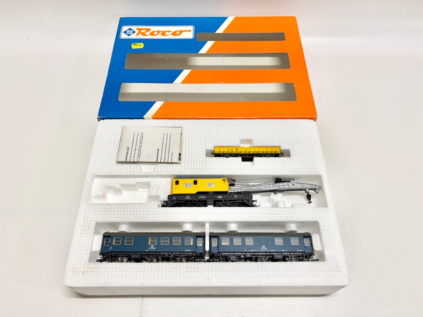 Roco 41057 Zugpackung *Ohne Lok!* Kranwagen-Zug DB H0