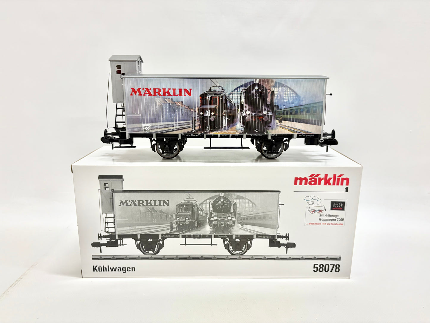 Märklin 58078 Kühlwagen mit Bremserhaus Spur 1