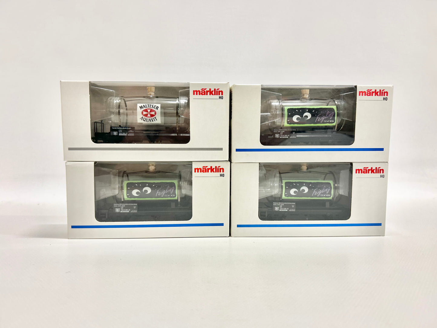 Märklin 44520 44524 4x Glaskesselwagen Güterwagen Konvolut AC H0
