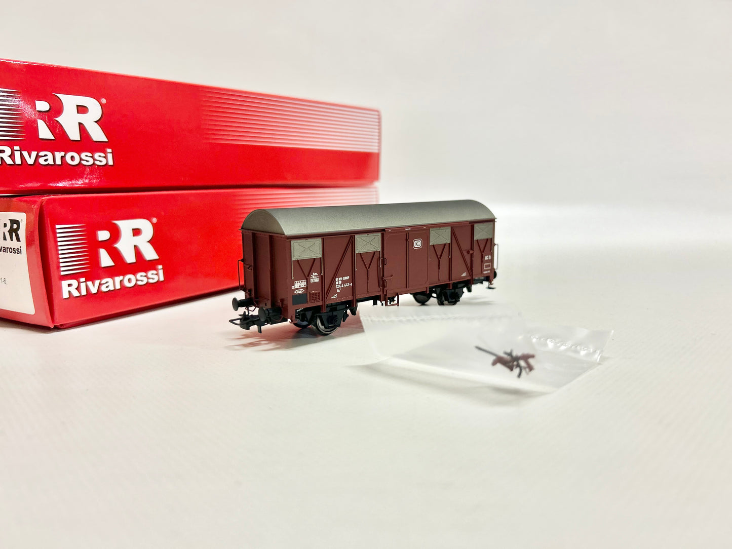 Rivarossi HR6135-10 HR6135-12 HR6135-11 3x Gedeckte Güterwagen DC DB H0