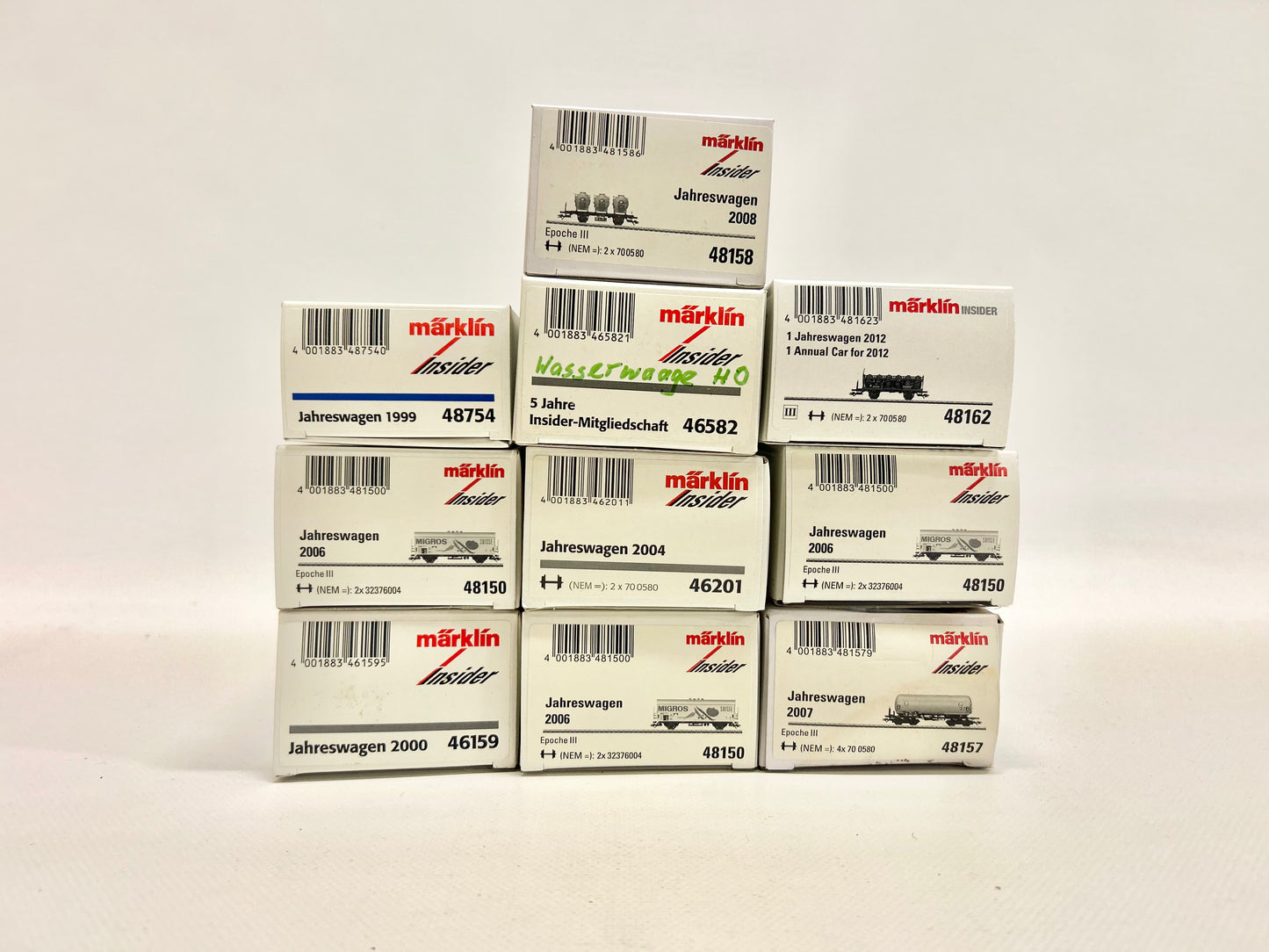 Märklin 10x Insider-Wagen Güterwagen-Konvolut AC H0