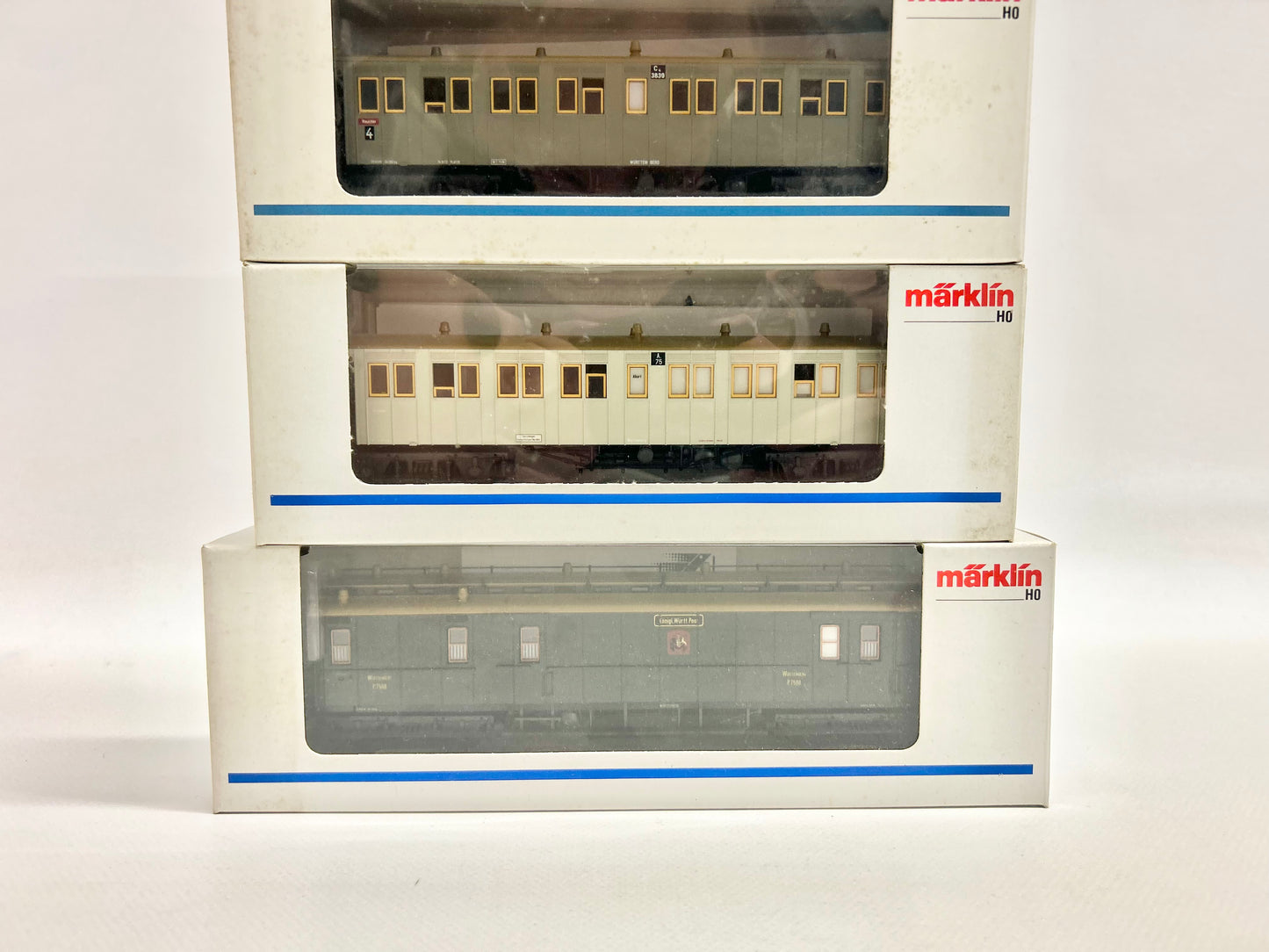 Märklin 42142 4229 4213 4214 Württ. Personenwagen Personenzug K.W.St.E. AC H0