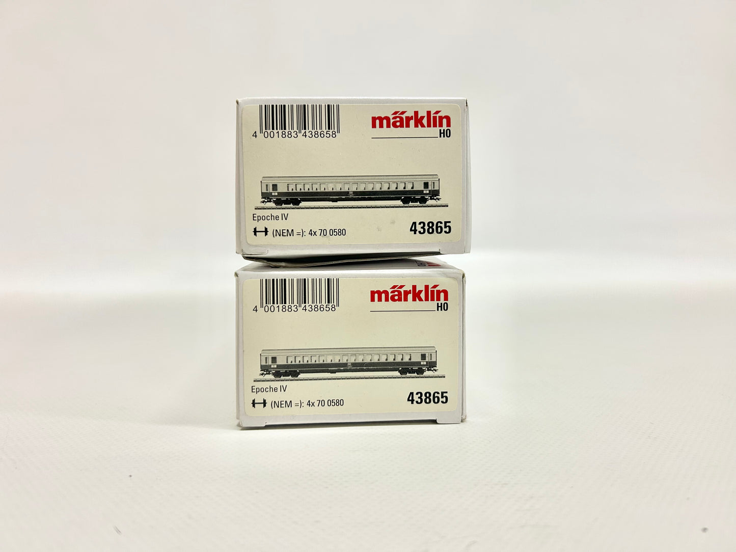 Märklin 2x 43865 Personenwagen TEE Großraumwagen DB AC H0