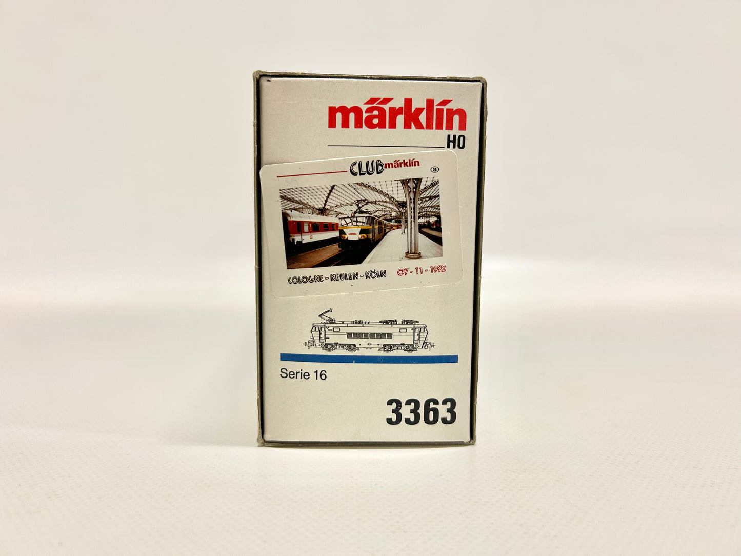 Märklin 3363 E-Lok Serie 1606 SoMo CLUB Cologne-Keulen-Köln SNCB AC H0