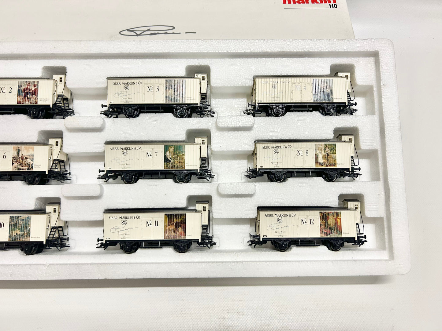 Märklin 94022 Wagen-Set Kunstkalender 1998 AC H0