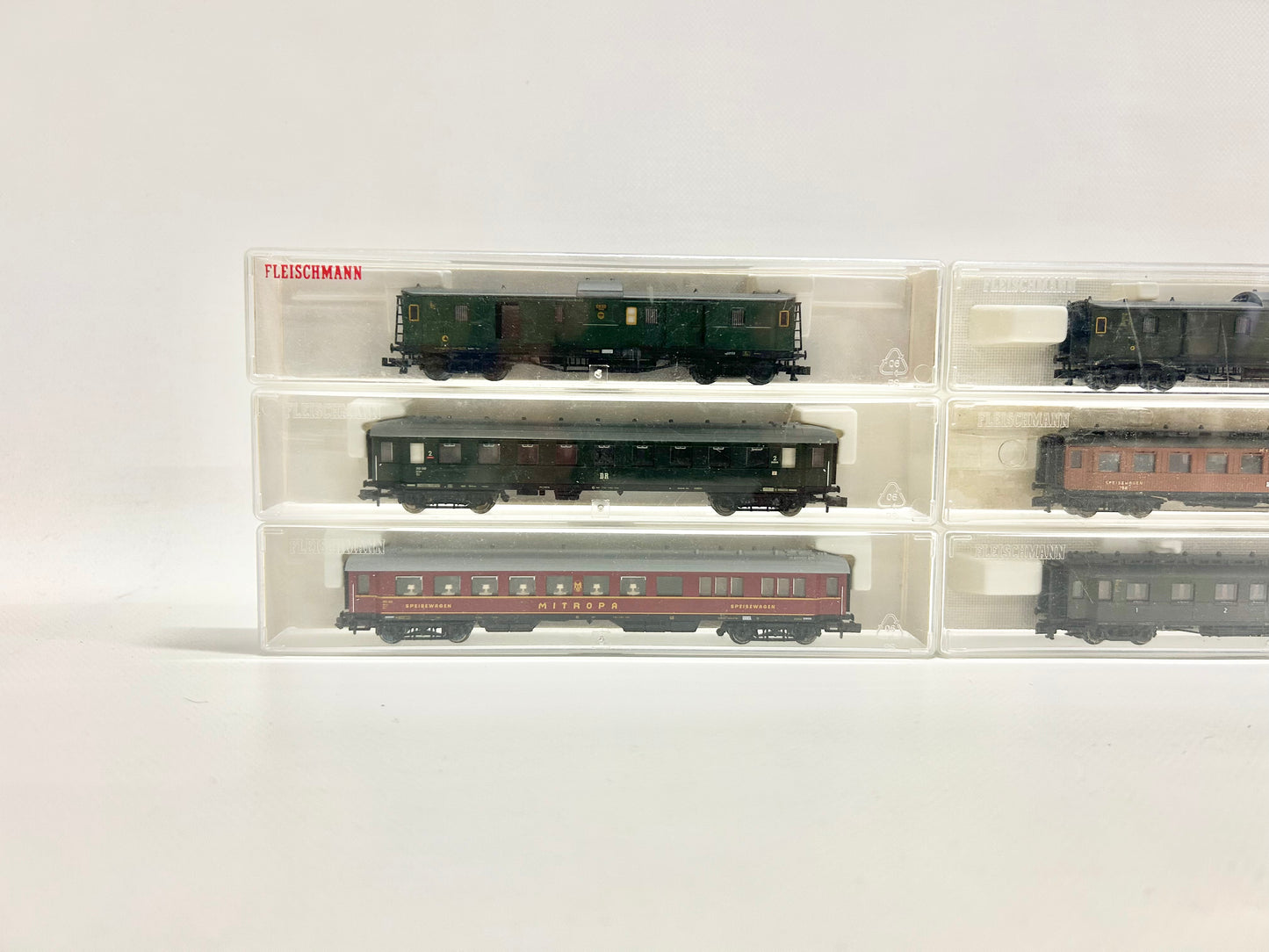 Fleischmann 8080K 8081K 8082K 8743K 8742K 8084K 6x Personenwagen Reisezugwagen Spur N