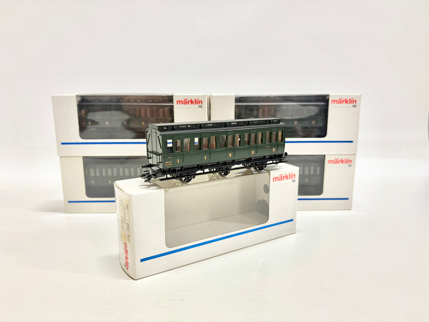 Märklin 4304 4204 4205 5x Abteilwagen Personenwagen SNCF AC H0