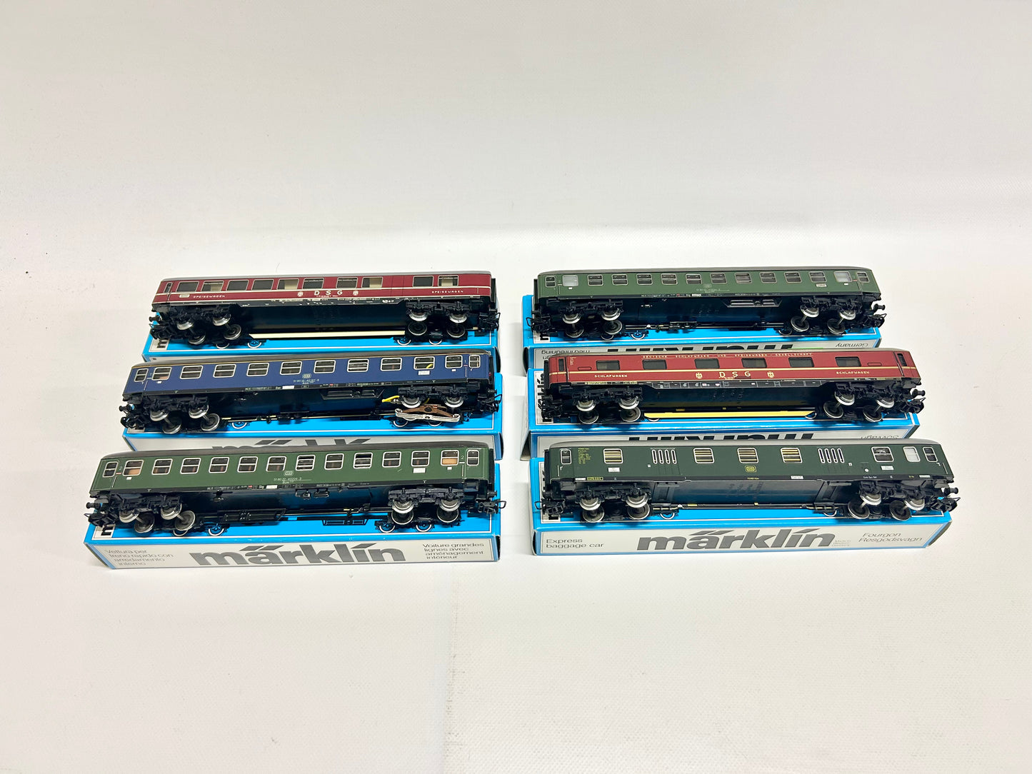 Märklin 6x D-Zug Personenwagen Konvolut H0