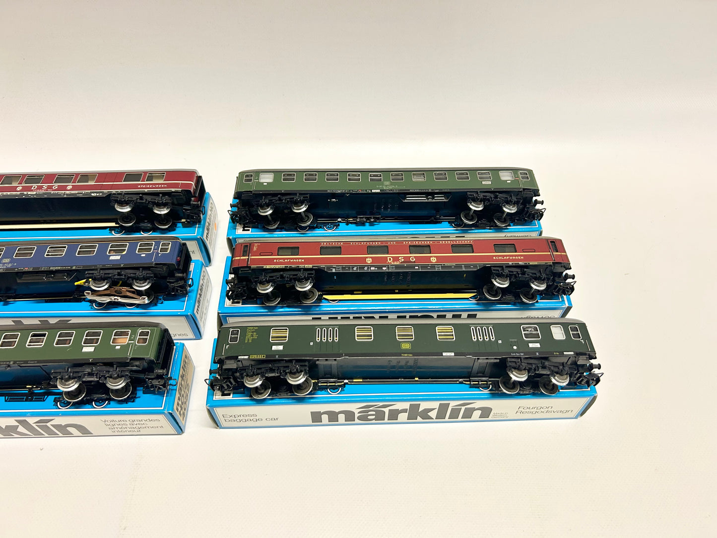 Märklin 6x D-Zug Personenwagen Konvolut H0